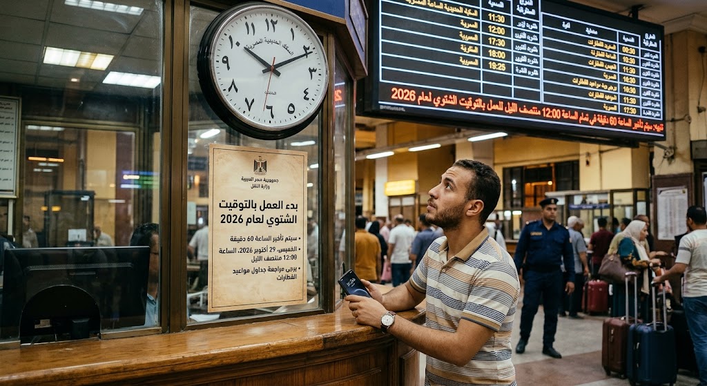 هل تم تغيير الساعة؟ موعد التوقيت الشتوي 2026 في مص هل تم تغيير الساعة؟ موعد التوقيت الشتوي 2026 في مص